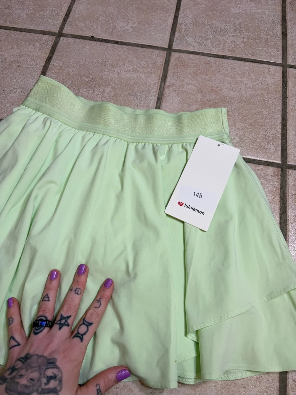NWT Lululemon Court Rival High-Rise Skirt *15” *Long (Kohlrabi Green) Size 4